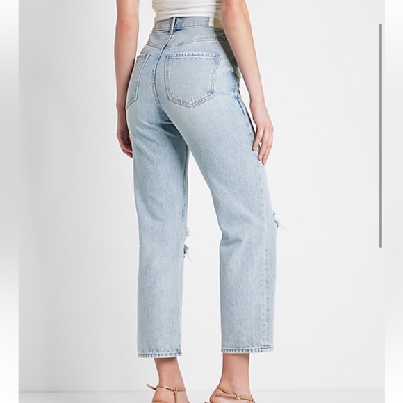 EXPRESS JEANS - Mom Jeans , Straight Leg Size 0 - Picture 4 of 9